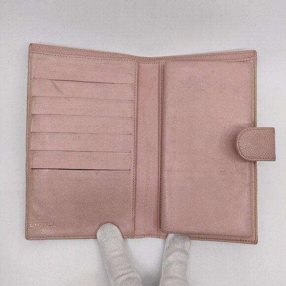 Chanel Long Wallet Pink Caviar Leather - Picture 3 of 10